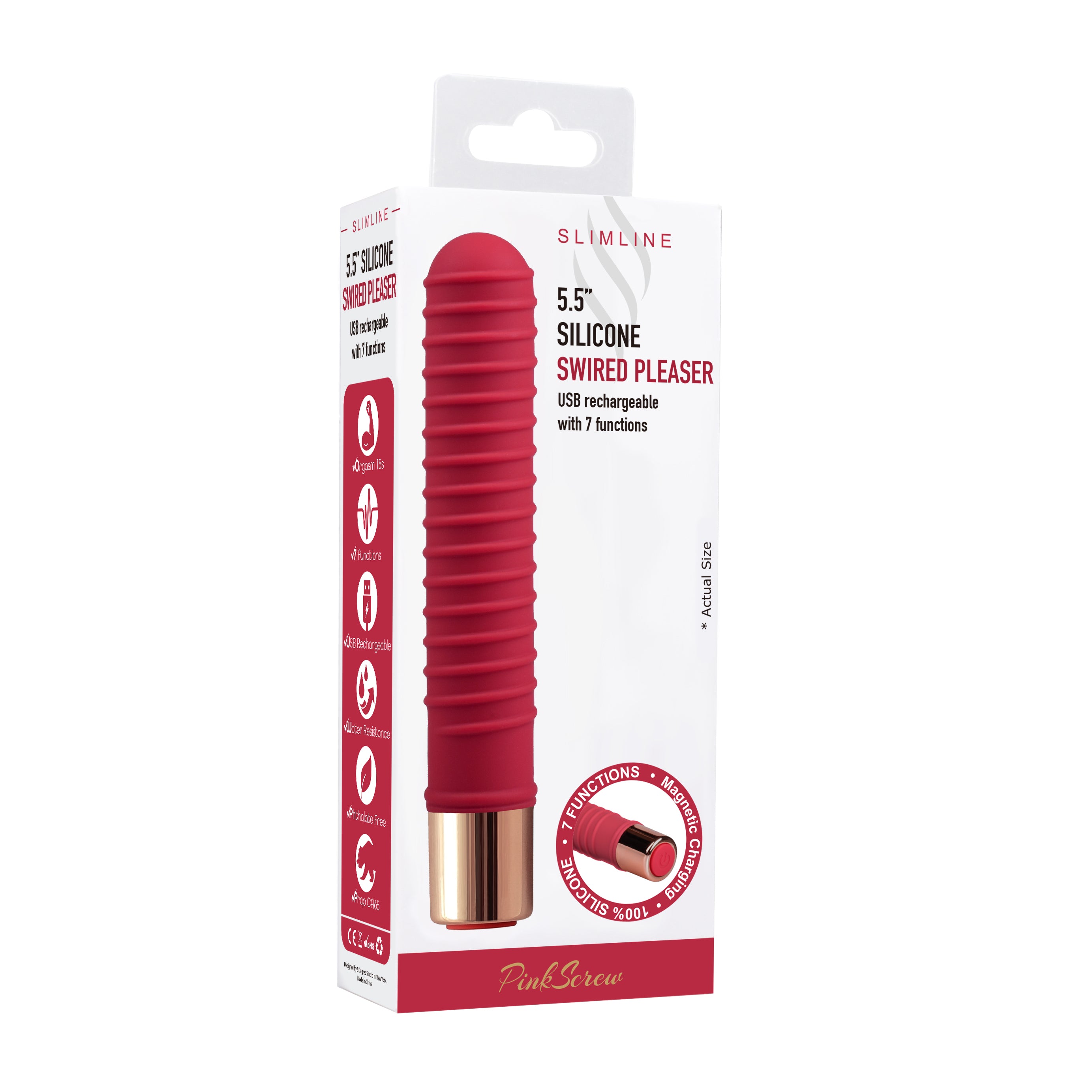 6''  SILICONE SWIRED PLEASER