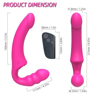 MK8806 Vibrating Strapless Strap On With Remote Controler