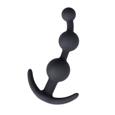 Black Silicone Anal Beads