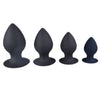 Black 4 Piece Anal Plug Set