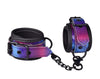 EROKAY Handcuffs Sex Restraints Adjustable Leather Cuffs-Deep Colorful