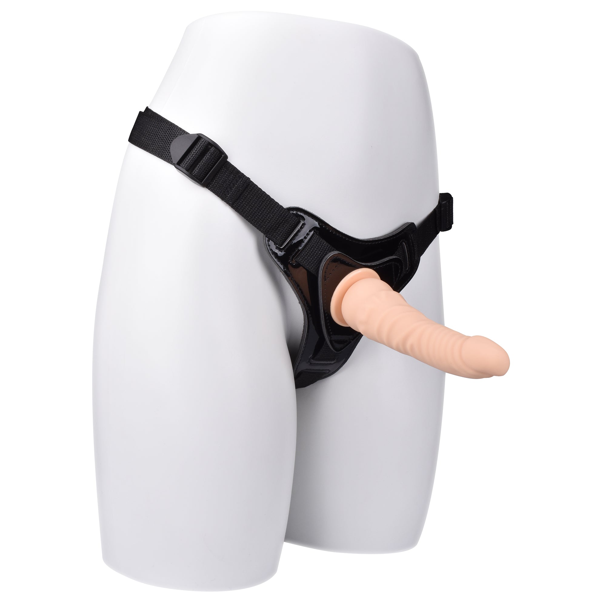 STRAP ON HARNESS WITH SILICONE DILDO