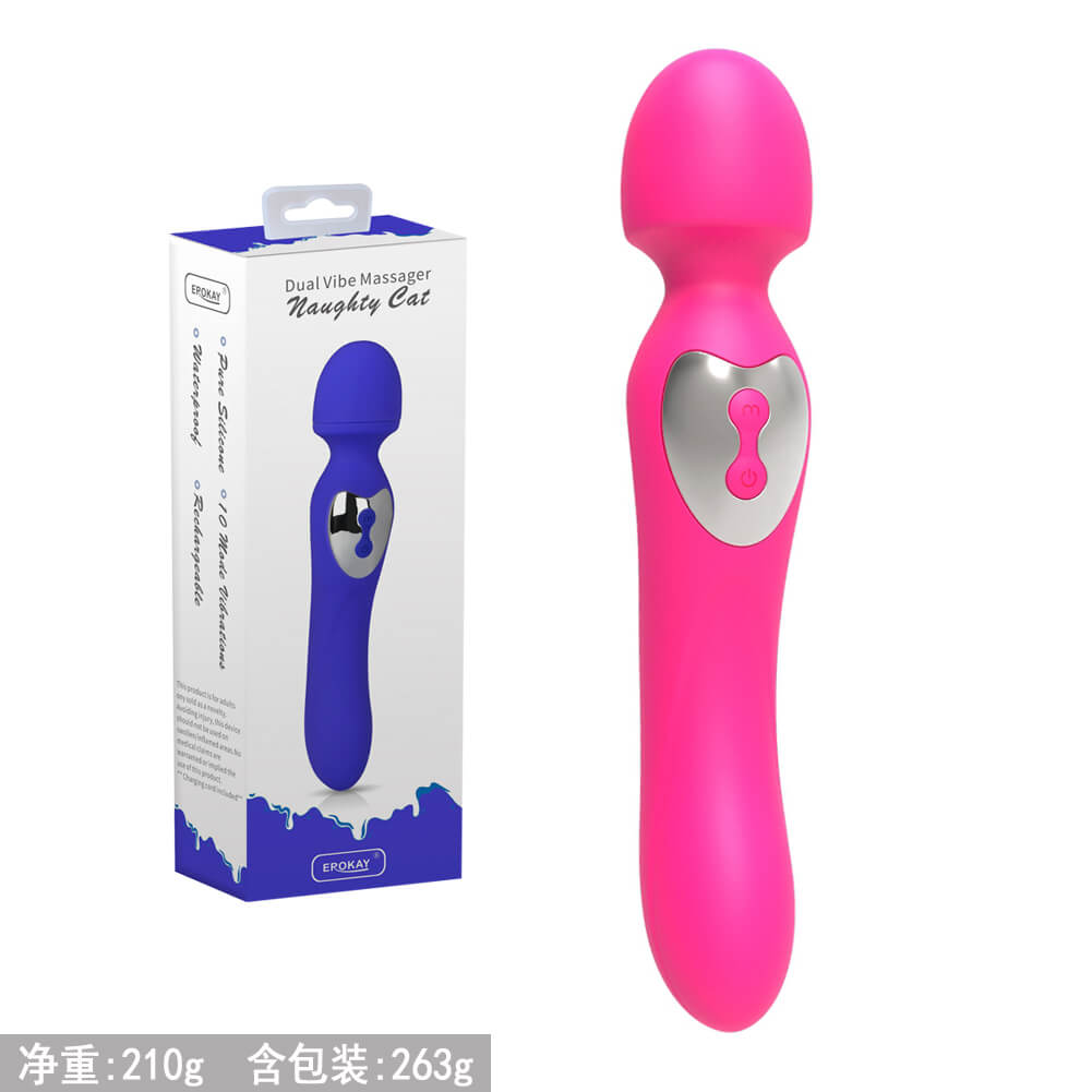 HEAVY HAMMER 10 FUNCTION RECHARGEABLE DUAL END VIBRATORS