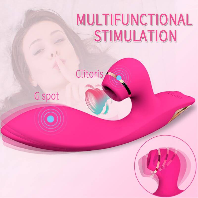 5“ SILICONE SUCTION KISS VIBRATOR