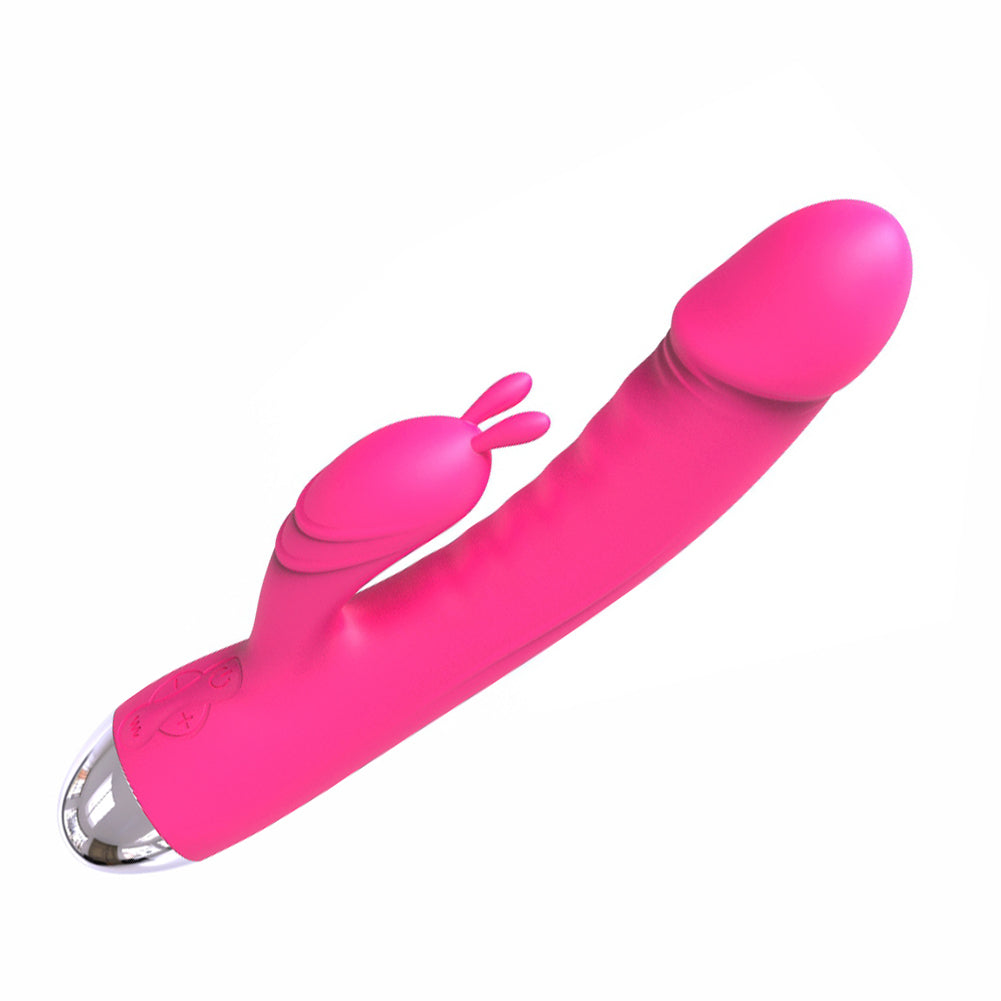 RABBIT EARS 10 FUNCTION RECHARGEABLE SILICONE DILDO