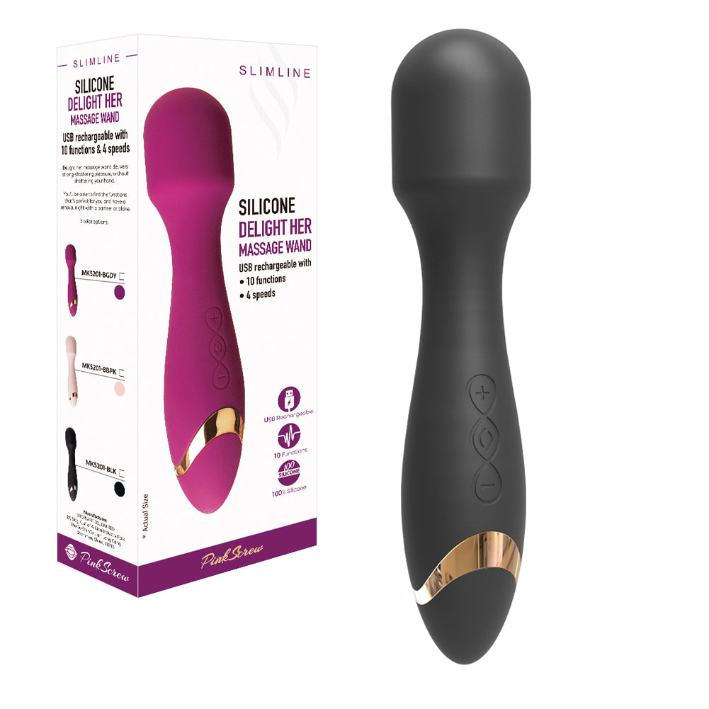 MK5201 DELIGHT HER MASSAGE WAND SILICONE VIBRATOR