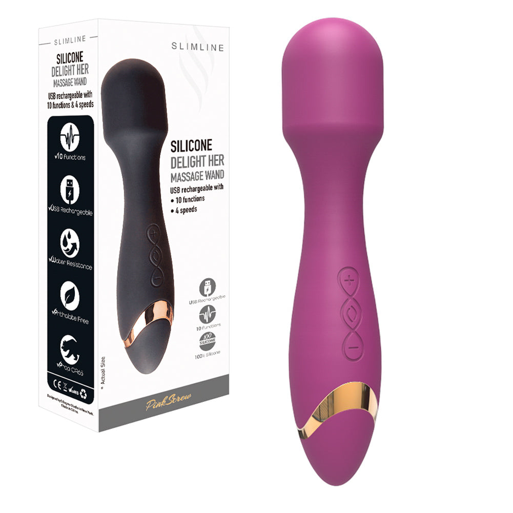 MK5201 DELIGHT HER MASSAGE WAND SILICONE VIBRATOR