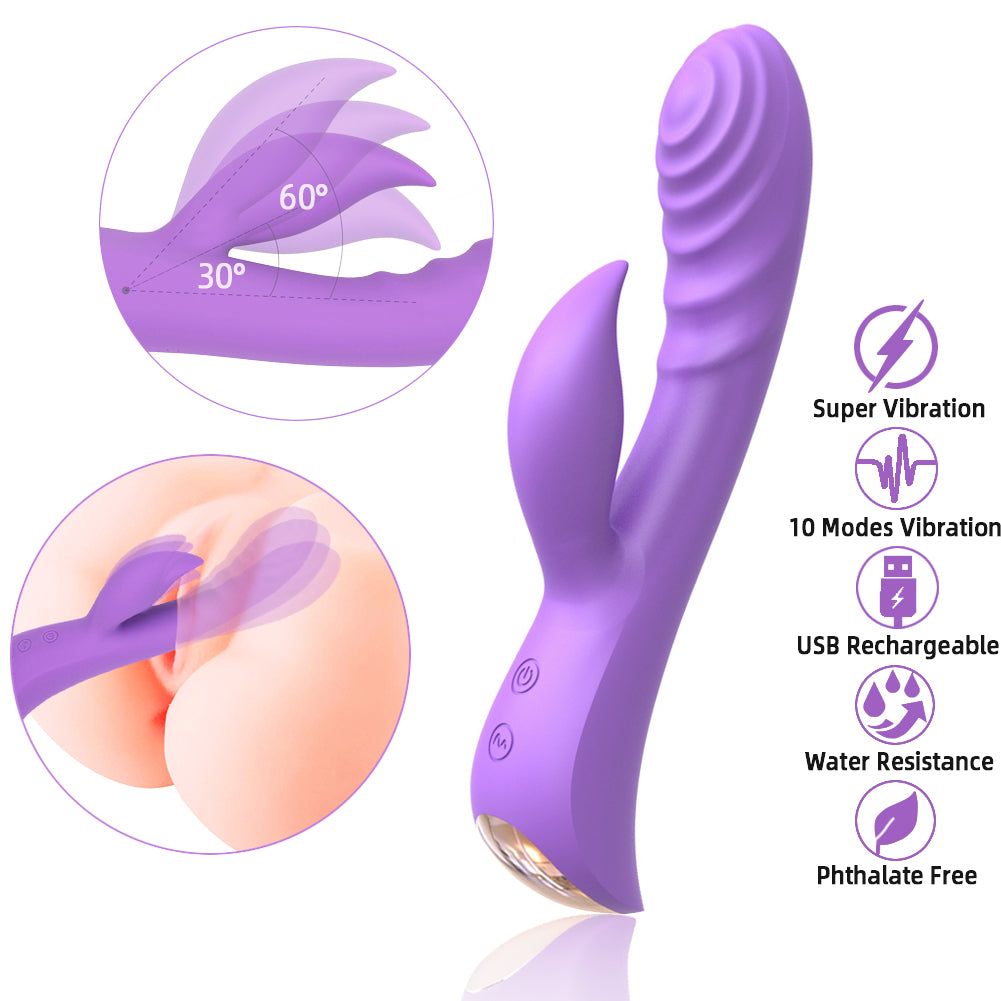 MK8604 RIPPLE PASSION SLIMLINE RABBIT VIBRATOR