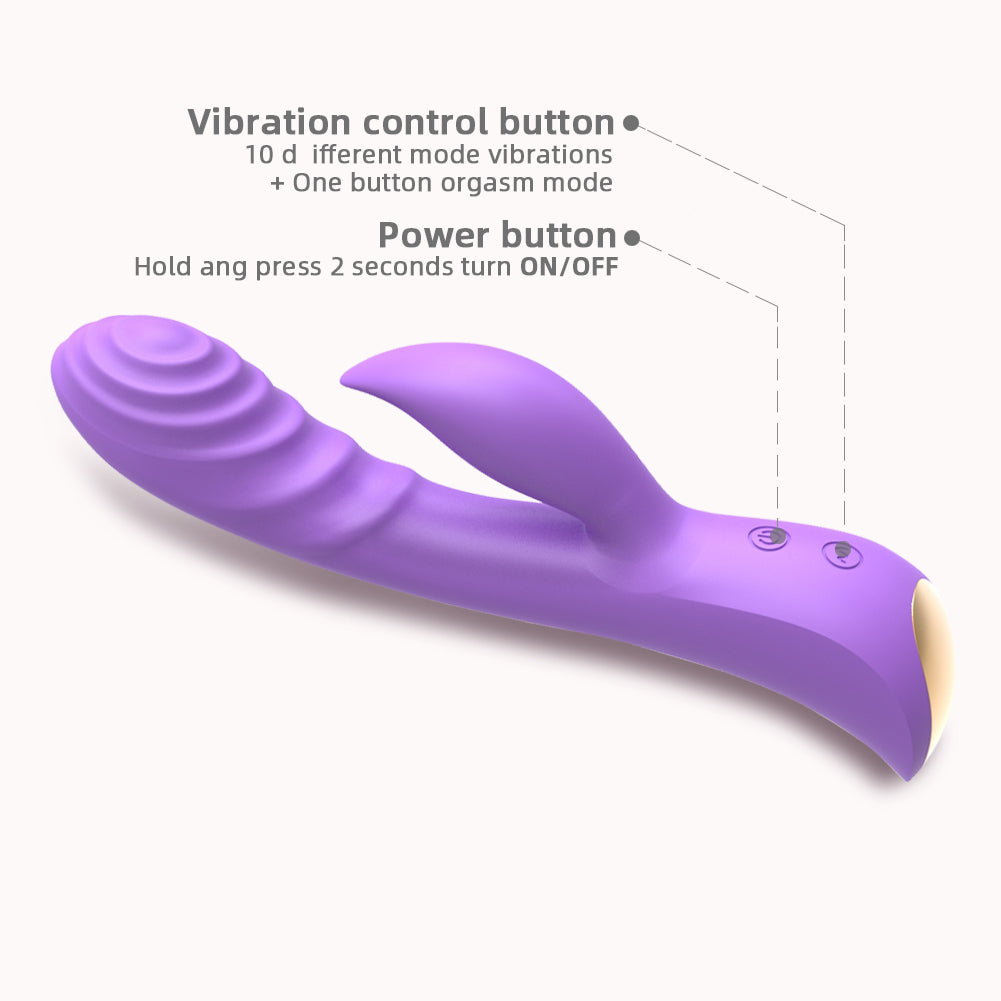 MK8604 RIPPLE PASSION SLIMLINE RABBIT VIBRATOR