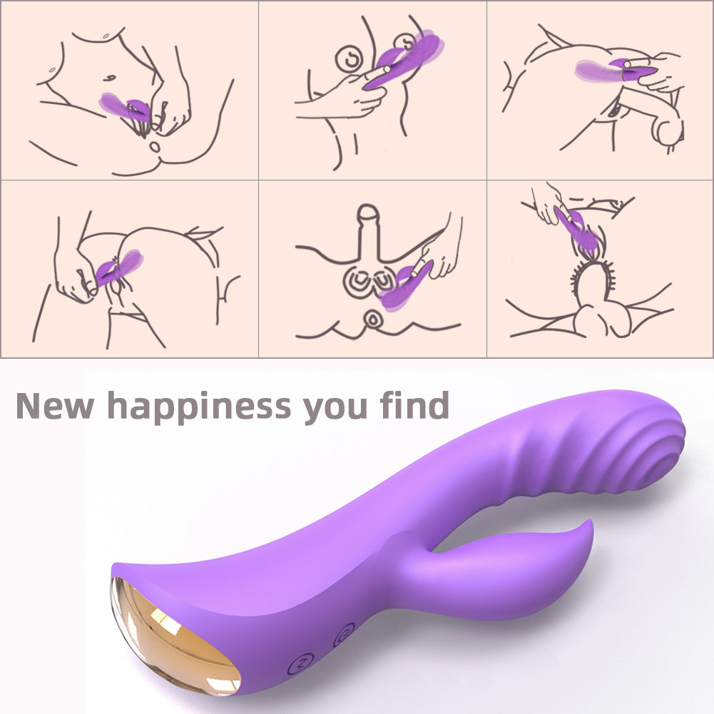 MK8604 RIPPLE PASSION SLIMLINE RABBIT VIBRATOR
