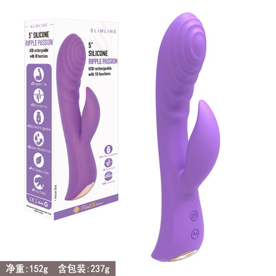 MK8604 RIPPLE PASSION SLIMLINE RABBIT VIBRATOR