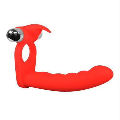 10 VIBRATIONS COCK RING WITH ANAL MASSAGER