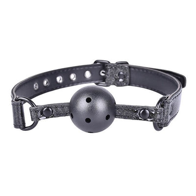 BLACK SPARKLE  BALL GAG