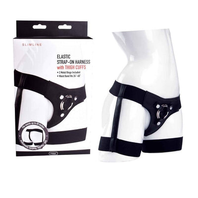 ELASTIC STRAP ON HARNESS WITH THIGH CUFFS