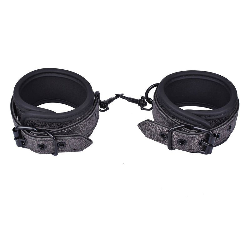 GREY LUXE ANKLE CUFFS BDSM BONDAGE MANUFACTURER EROKAY