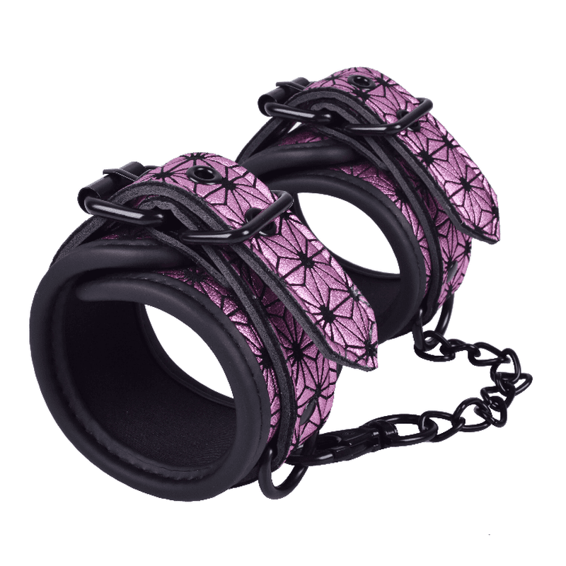 PINK CELESTIAL WRIST CUFFS BDSM BONDAGE MANUFACTURER EROKAY