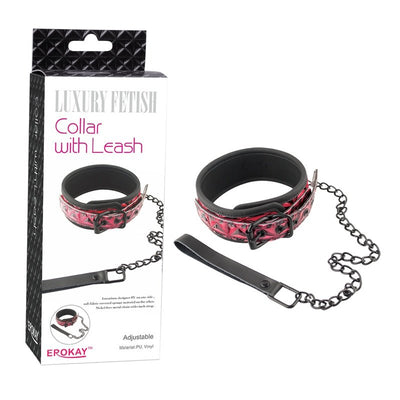 PYRAMID COLLAR WITH LEASH