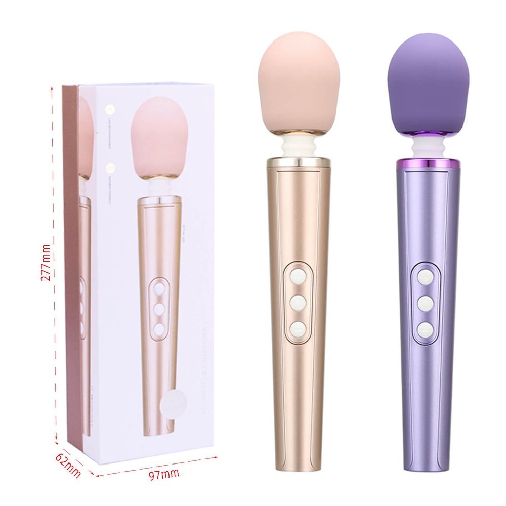 MK5205 RECHARGEABLE MASSAGER LUXURY BODY MASSAGE WAND GOLD FAIRY WAND