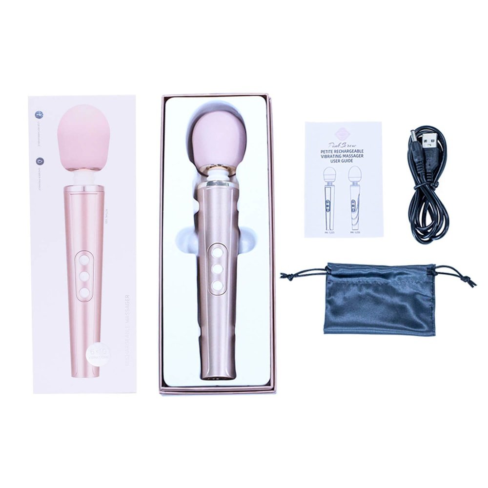 MK5205 RECHARGEABLE MASSAGER LUXURY BODY MASSAGE WAND GOLD FAIRY WAND